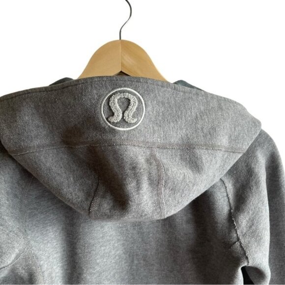 Lululemon Reversible Scuba Hoodie Size 4 Grey and Blue Dandelion - Picture 7 of 13